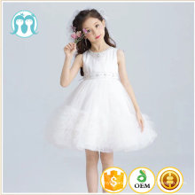 High quality children frock design for 2 to 6 years old girls embroidery designs frock for kids white wedding dresses